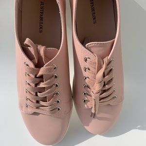 New Stylish blush pink casual sneakers